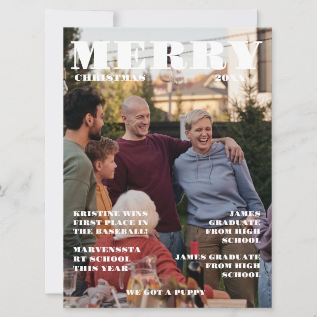 Convite Jornal da família natalícia + Foto de Revisão do A (Frente)