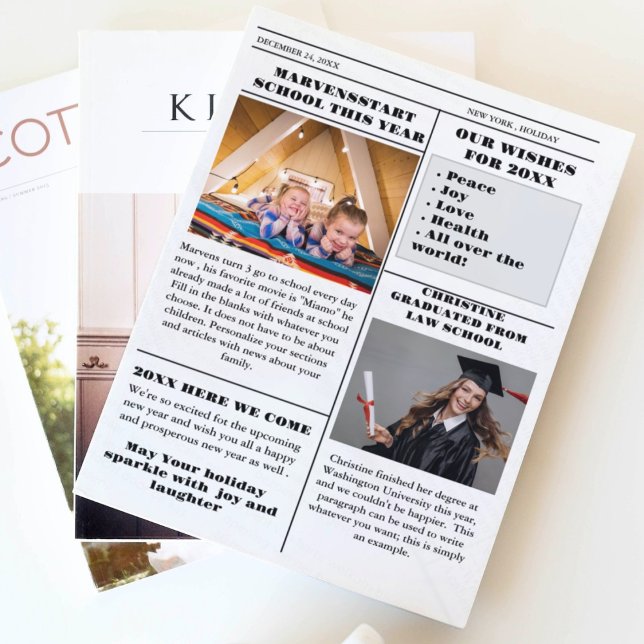 Convite Jornal da família natalícia + Foto de Revisão do A (Criador carregado)