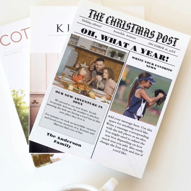 Convite Jornal da família natalícia + Foto de Revisão do A (Criador carregado)