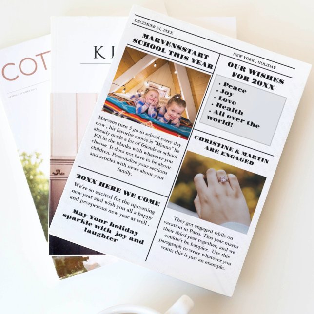 Convite Jornal da família natalícia + Foto de Revisão do A (Criador carregado)