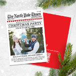 Convite Jornal Feriado Feriado Feriado Feriado Natal Códig<br><div class="desc">Esta design apresenta um convite de festas de Natal divertido e bonito com uma única criativa divertida e festiva, um código QR para o seu URL ou link de um site de festas para o compartilhamento de páginas de eventos nas redes sociais e um ícone no Facebook, cana doce e...</div>