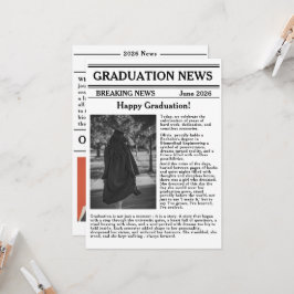 Convite Jornal Personalizado de Formatura Edição Curso Aca