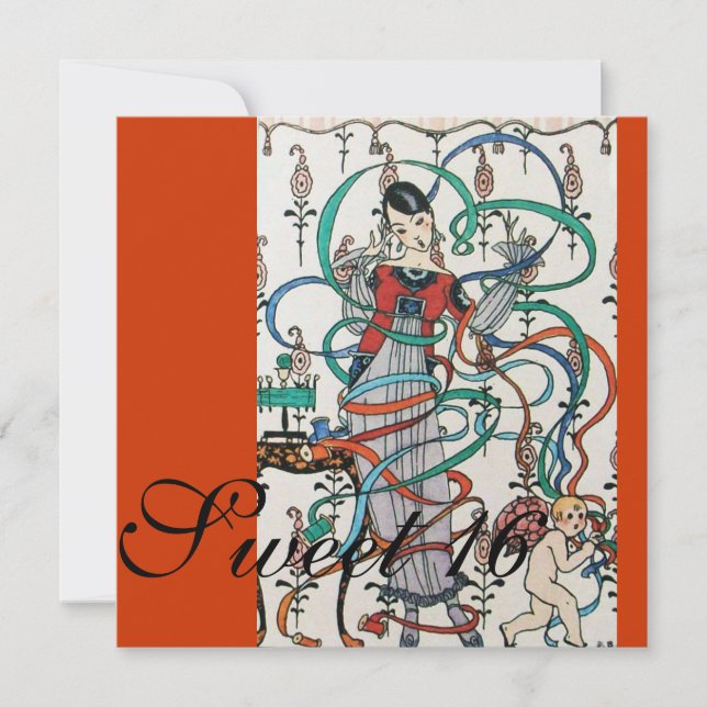 CONVITE JOVEM GAROTA, FRIELHAS COORDENADAS DOCE DE 16 PART (Frente)