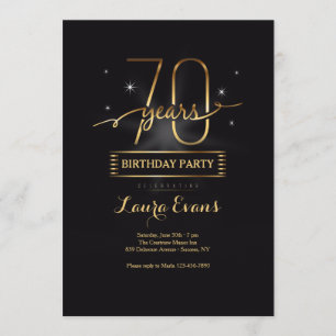 Convite Jovem para Setenta Anos