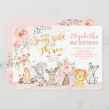 Jovem Selvagem e aniversário de 3 anos Tribal Jung