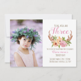 Convite Jovem selvagem e três aniversários florestais