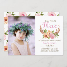 Convite Jovem selvagem e três aniversários florestais