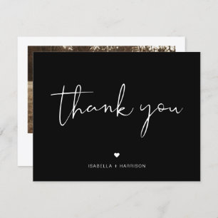 Convite JOVI Edgy Modern Black and White Photo (Foto em pr