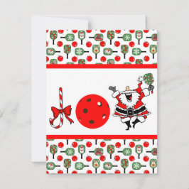 Convite Joy Joy Papais noeis de Natal Pickleball Paddles