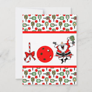 Convite Joy Joy Papais noeis de Natal Pickleball Paddles