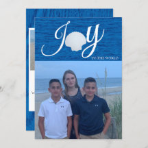 Joy To The World Photo Collage Christmas Card