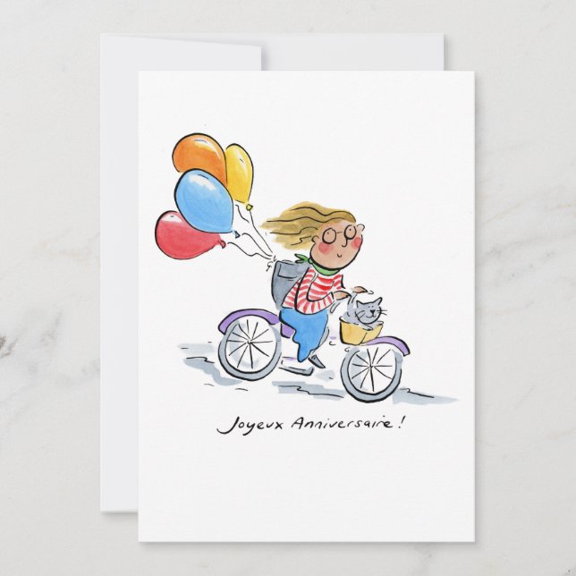 Convite Joyeux Anniversaire (Frente)