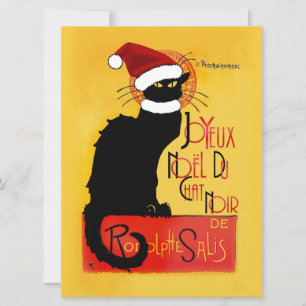 Convite Joyeux Noël Du Chat Noir