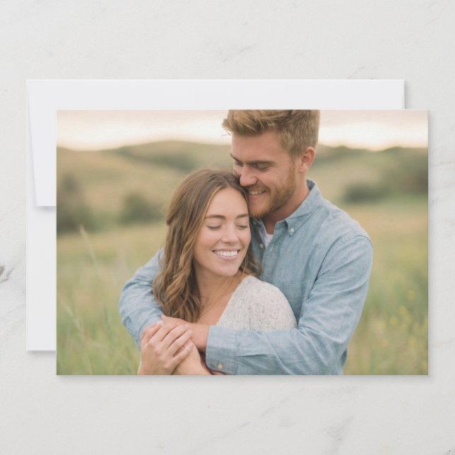 Convite Joyful Green Natural Photo (Frente)