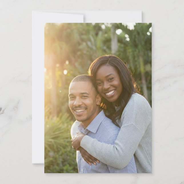 Convite Joyful Green Outdoor Photo (Frente)