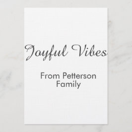 Convite Joyful Vibes red Christmas add family name date