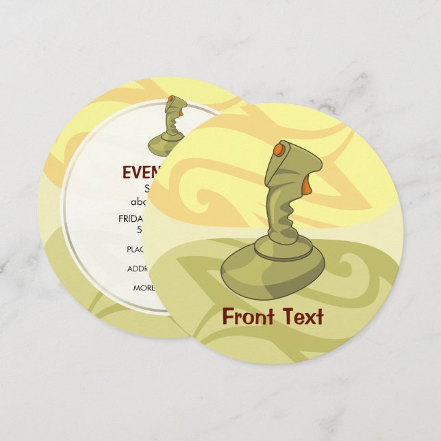 Convite Joystick (Frente/Verso)