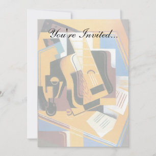 Convite Juan Gris - Fotografia da Abstrato de Violão