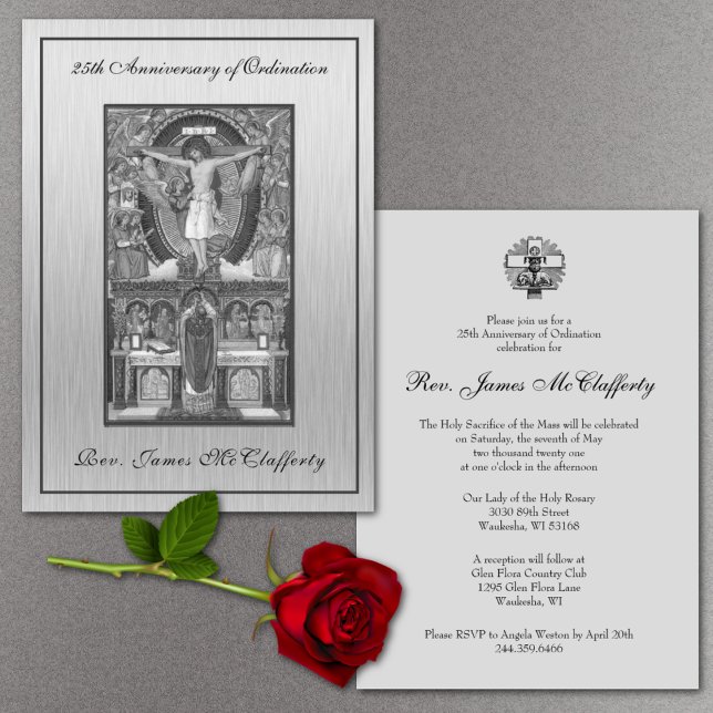 Convite Jubileu do Aniversário da Ordenação 25 (Criador carregado)