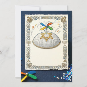 Convite Judaica Bar Mitzvah Engraçado
