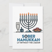Judeu Sobrio Lit do Hanukkah Sem o Licor Judaico 