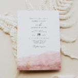 Convite JULIEN | Casamento Dourado de Lâmpadas de Água<br><div class="desc">Este convite para o casamento apresenta um borrão de aquarela esfarelado no fundo com contadores de ouro e um layout minimalista elegante.</div>