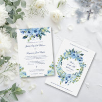 Juliette Dusty Blue Floral Casamento Católico