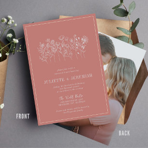 Convite Juliette Floral   Cor Curada   Janto de ensaio
