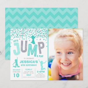 Convite Jump Birthday Invest Jump Trampoline Party