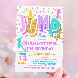 Convite Jump Birthday Invest Jump Trampoline Party
