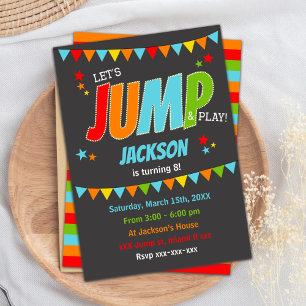 Convite Jump Birthday Invitations