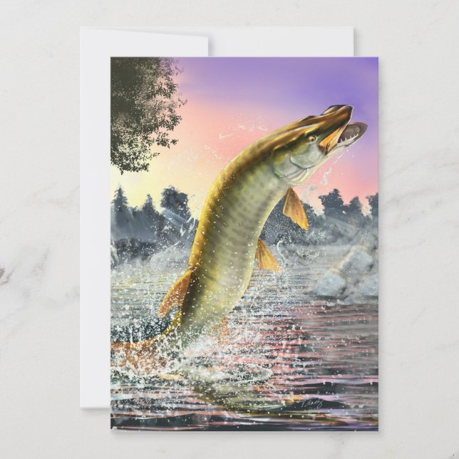 Convite Jumping Walleye (Frente)