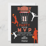 Convite Jumpman Kids Boy Basball Theme Ontem<br><div class="desc">Seu filho ama basquete e tênis? Este Convite de Aniversário para o Tema de Futebol das Crianças Jovens Jovens Jovens é perfeito para a sua festa temerária. Personalize facilmente o design com os detalhes da sua festa e comece a festa!</div>