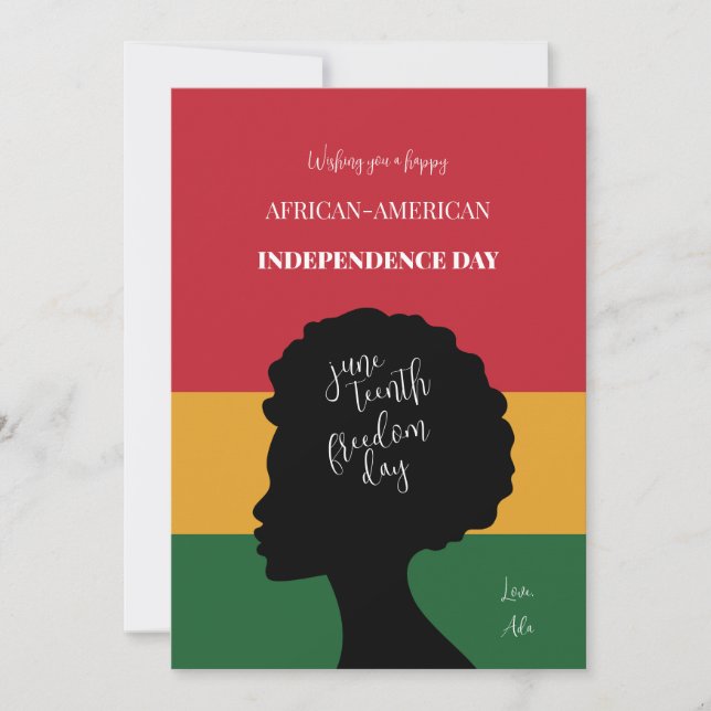 Convite Juneteenth (Frente)