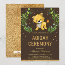 Jungle Safari Bebê Leão Aqiqah Fofo