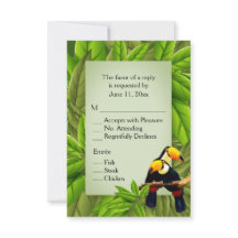Jungle Toucans RSVP com Seleção de Prato Principal