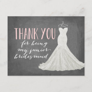Convite Junior Bridesmaid Obrigado   Bridesman