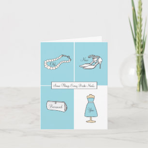 Convite Junior Bridesmaid Will You Be Card - Blue