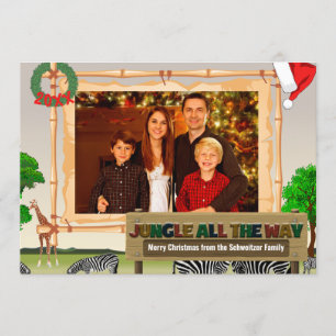 Convite Junle All Way Christmas Card