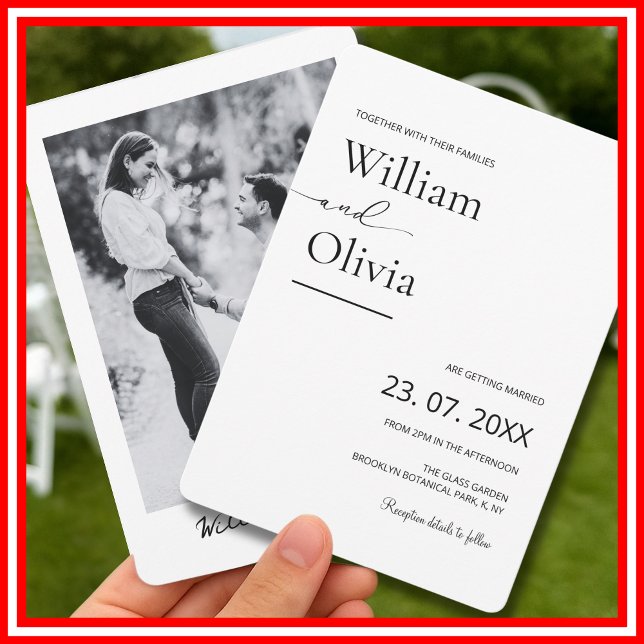 Convite Juntamente Com Suas Famílias FOTO Casamento (Criador carregado)