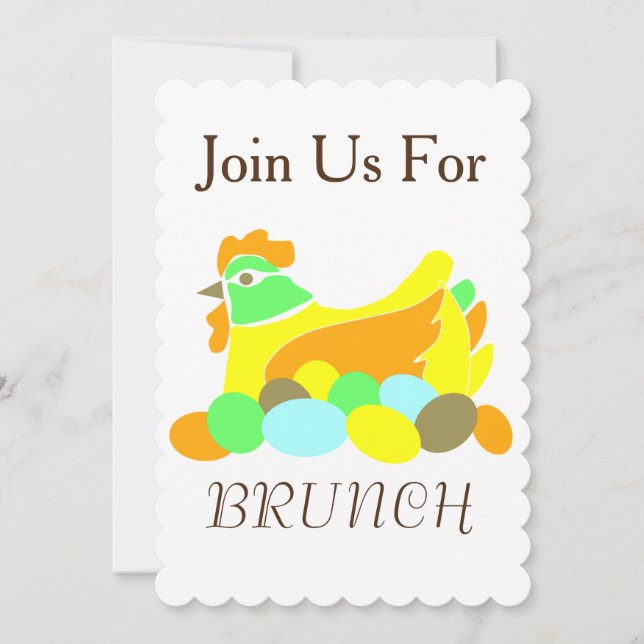 Convite Junte-se a nós para o Brunch (Frente)
