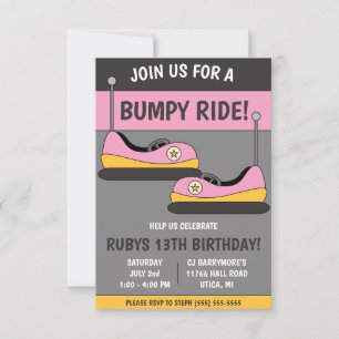 Convite Junte-se a nós para um Bumpy Ride! Aniversário de