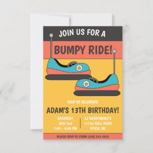 Convite Junte-se a nós para um Bumpy Ride! Aniversário de