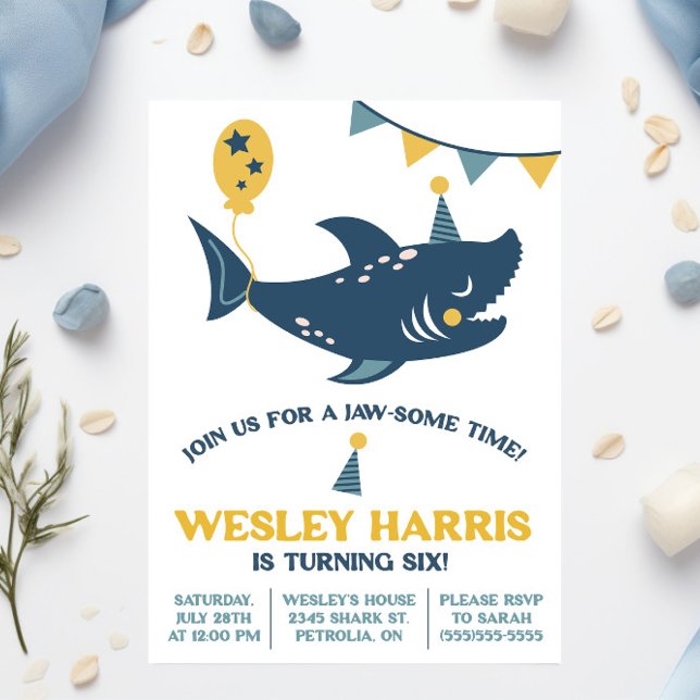 Convite Junte-se a nós para um tempo de mandíbula! Festa d (Criador carregado)