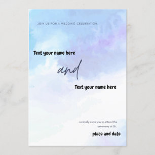 Convite Junte-se a nós para uma celebração de casamento