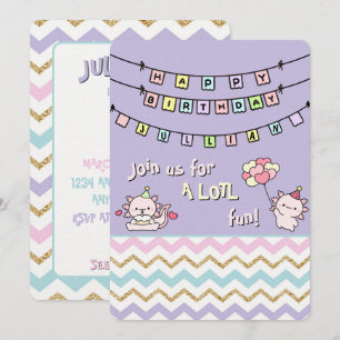 Convite Junte-se a nós para uma diversão LOTL! Birthday Ax