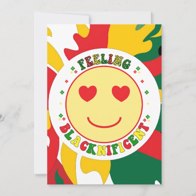 Convite Juntede 19 de junho de 1865 rainhas negras melanin (Frente)