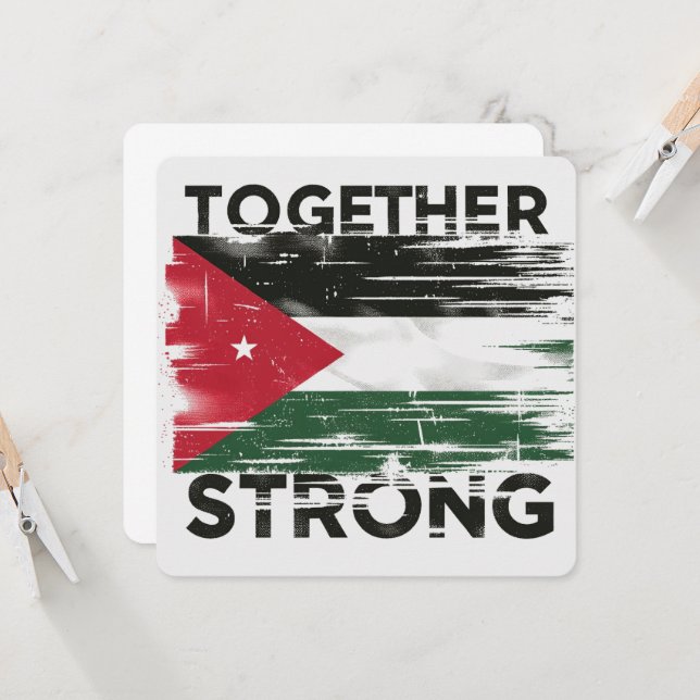 Convite Junto com forte apoio à Palestina (Frente/Verso In Situ)