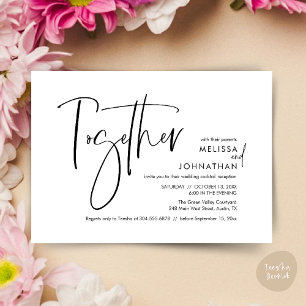 Convite Junto com seus pais, Recepção de casamento