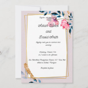 Convite Juntos, casamento para sempre